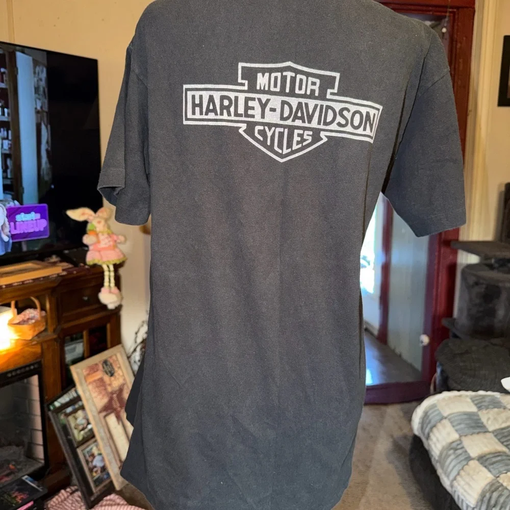 Harley-Davidson Black Short Sleeve Logo Tee - Picture 2 of 4